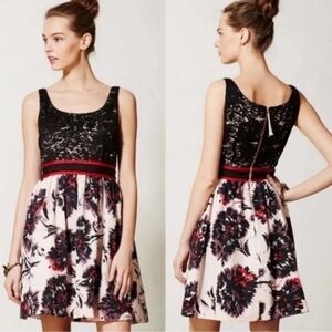 Anthropologie Peter Som x Made in Kind "Brushstrokes Blossom" Dress ** SZ 12